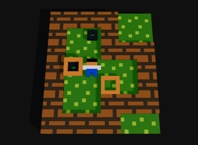 Example gameplay view with 3d rendering enabled